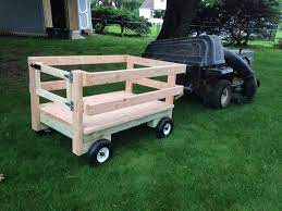 We painted ours glossy red, for a pop of color in the garden. How To Make A Wagon Wooden Garden Cart Construction