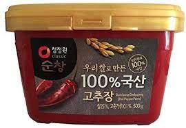 Amazoncom Premium Red Chili Paste Gochujang With 100 Korean Ingredients Small 11 Lb By Chung-jung-one Chile Pas Red Chili Paste Gochujang Chili Paste