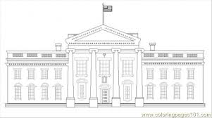 White House American Symbols Unit American Symbols House Colouring Pages