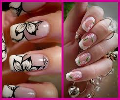 3.4 uñas decoradas con flores (vintage). Disenos De Unas Decoradas Con Flores Unas Decoradas Con Flores Arte De Unas De Pies Unas Con Flores
