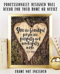 Amazon.com : Psalm 139 14 Bible Wall Decor, Book Bible Christian Quote  Decor, Bible Verse Wall Print, Bible Quote 11 x 14 Wall Print,  Inspirational Poster Gift for Family & Friends, Birthday