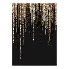 Black And Gold Invitation Background Design Black Gold Glitter Fringe Curtain Bridal Shower Invitation Zazzle Com Curtain Fringe Bachelorette Invitations Gold Glitter Background