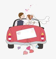 Cartoon Wedding Car Png And Psd Wedding Car Wedding Clipart Wedding Drawing