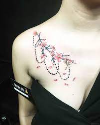 25+ mẫu hình xăm ở ngực ý nghĩa và đẹp dành cho nam & nữ. Hinh XÄƒm Hoa á»Ÿ Ngá»±c Cho Ná»¯ Tattoo Ga