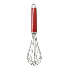 The handle hanging hole design is convenient for hanging storage and saves kitchen space. Kitchenaid Whisk Stainless Steel Manual Hand Whisk Empire Red Cookserveenjoy