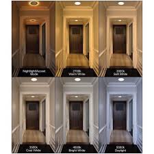 The home depot lights have a. Commercial Electric Ultra Slim 8 In Canless Selectable Cct Integrated Led Recessed Light Trim With Night Light Feature 1800 Lumens 53829101 The Home Depot In 2021 Recessed Light Trim Recessed Lighting Recessed Lighting Living Room