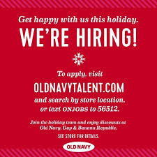 Old Navy Hiring Day Is This Saturday October 1st Walden Galleria S Is 10 1 Cheektowaga Ny Oldnavy Oldnavystyle Bu Seasonal Jobs Navy Fashion Get Happy