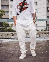 Fear of god fog essentials drawstring cargo pants m medium silver grey fog for sale online | ebay. Hypebeast Fear Of God Essentials With Harley Davidson T Shirt Mens Streetwear Fashion In 2021 Mens Fashion Streetwear Mens Streetwear Mens Street Style