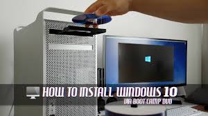 Install Windows 10 Via Boot Camp On Older Mac Pro Via Dvd Best For Non Efi Gpu Youtube