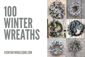 Round christmas wreath with mistletoe branches isolated on white. Everyday Wholesome 100 Best Winter Holiday Wreaths For Front Door Porch Decor