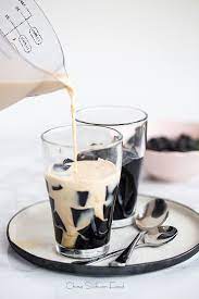 Grass Jelly Cincau Grass Jelly Grass Jelly Drink Coffee Jelly