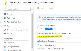 You need to write code, test it and then push the new solution to azure. How To Secure An Azure App Service With Azure Ad Authentication Carl De Souza