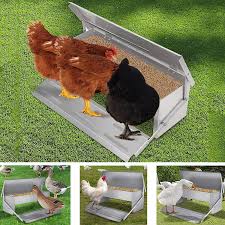 7.5Kg Galvanised Treadle Feeder (Verminproof) | Strangford Incubators | Uk  & Ireland