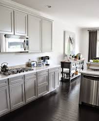 Repose Gray And Gauntlet Gray Both By Sherwin Williams Tuxedo Sophistication Without The S Kitchen Cabinets Before And After Grey Kitchen Walls Repose Gray