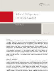 We did not find results for: National Dialogues And Constitution Making Berghof Foundation