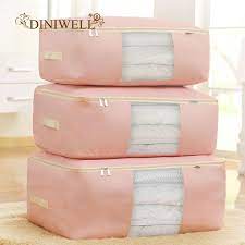 diniwell new waterproof oxford duvet bedding clothing pillows storage bag pouch zip handles quilt closet divider organizer review kontor