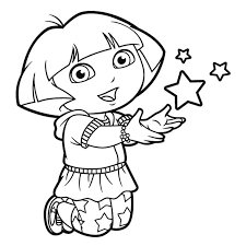 Coloringonly has got big collection of printable dora coloring sheet for free to download, print and color in your free time. Drawing Dora The Explorer 29887 Cartoons Printable Coloring Pages