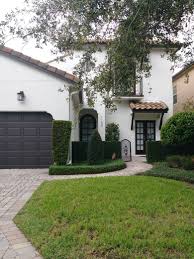 Black And White Spanish Style Home Exterior Pin By Dannica Campbell On Spanish Homes White Exterior Houses Mediterranean Homes Exterior White Exterior Paint