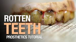 Why are my teeth rotting from inside? Rotten Teeth Halloween Tutorial Youtube