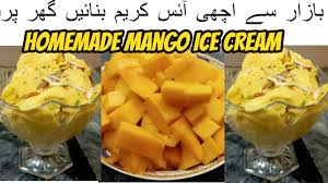 Mango Ice Cream Recipe Homemade Mango Ice Cream How To Make Mango Ice Cream Healthy Food Cooking Homemade Mango Ice Cream Homemade Recipes Cooking Recipes