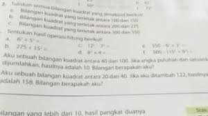 Kunci jawaban kelas 4 sd tema 1 halaman 17 18 19 20 21 29 30 31 32 33: Latihan 4 Nomor 4 Halaman 89 Bilangan Kuadrat Youtube