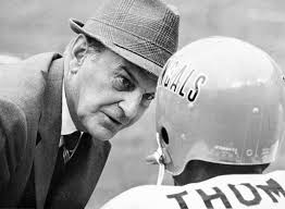 October, 1970: Head coach Paul Brown chats with WR Speedy Thomas vs.  Washington Redskins during a 20-0 loss. (Colorized by OP) Brown coached 6  years in Cincinnati with a .571 winning percentage and went 11-3 in his  final season. His coaching tree ...