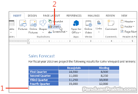 Cara Membuat Grafik Chart Dan Mengubah Tampilannya Di Word 2013