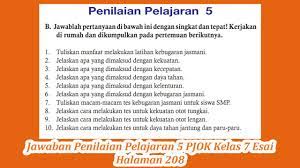 Apakah pakaian yang dikenakan oleh bapak presiden beserta para undangan menunjukkan. Jawaban Penilaian Pelajaran 5 Pjok Kelas 7 Esai Halaman 208 Youtube