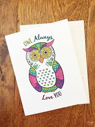 Keep your kids busy doing something fun and creative by printing out free coloring pages. Valentine Cards Printable Owl Coloring Page Finding Zest