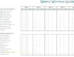 Weekly Workout Log Template Andrewdaish Me