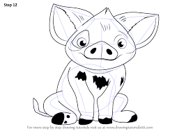 Walt disney's animation coloring book for kids, children, toddlers, preschoolers to learn. Learn How To Draw Pua From Moana Moana Step By Step Drawing Tutorials