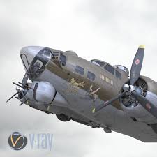 B 17 Flying Fortress For V Ray Materials Created In 2017 Alexandr Gladysh On Artstation At Https Www Artstation Com Artwork Em6qn 3d Model Fortress B17