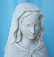 Madonna delle rose, altezza 25 o 44 cm, in marmoresina