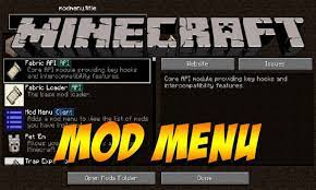Minecraft trainer by mod menuz. Mod Menu Mod 1 16 5 1 15 2 Fabric List Of Mod For Fabric Modloader Mc Mod Com