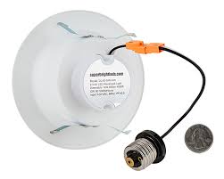 Led Recessed Lighting Kit For 4 Cans Retrofit Led Downlight W Open Trim 60 Watt Equivalent Dimmable 900 Lumens Super Bright Leds