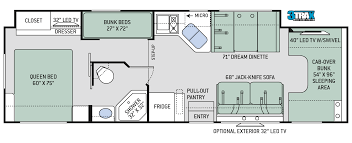 Floor Plans Four Winds 31e Rv Floor Plans Floor Plans Class C Motorhomes