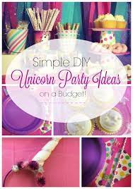 Simple Diy Unicorn Party Ideas On A Budget All At Walmart Cheap Birthday Party Ideas Cheap Birthday Party Diy Unicorn Party Diy Unicorn Party Decorations