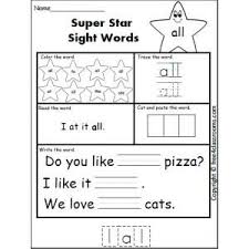 Super Star Sight Word Worksheet All Kindergarten Worksheets Sight Words Sight Word Worksheets Sight Words Kindergarten