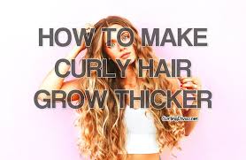 Brushing out your hair afterwards will actually make your hair frizzier, so simply use your. How To Make Curly Hair Grow Thicker And Faster Curling Diva
