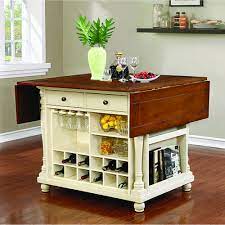 Coaster Furniture 102271 Brown And Buttermilk Two Drawer Kitchen Island With Drop Leaves Bellaco Kitchen Design Small Drop Leaf Kitchen Island Kitchen Design