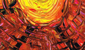 Colorful Abstract Art Halfway Around The Sun Sharon Cummings Print By Sharon Cummings Art Colorful Abstract Art Yellow Art