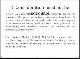 The a claimed that she bought thland from the rs grandfather for rm500. Commercial Law Consideration Ppt Video Online Download