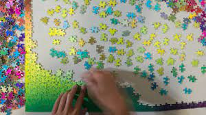 Houkiper round jigsaw rainbow puzzles, 1000 pieces round gradient color rainbow durable cardboard puzzle for kids adult,10, 11, 12 and ages up. Clemens Habicht 1000 Color Changing Puzzle Timelapse Youtube