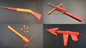 How to make awesome paper sword. How To Make Paper Gun Origami Weapons How To Make Paper Things How To Make Paper Craft Youtube