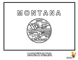 For boys and girls, kids and adults, teenagers and toddlers, preschoolers and older kids at school. Montana State Flag Coloring Page Free Image Download