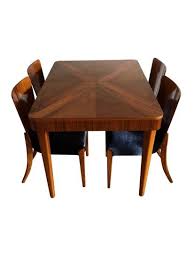 Therefore, it becomes necessary to spend some time choose furniture for your dining room that will match your personality, and will seem warm and inviting to friends and family. Lot Art Jindrich Halabala Dining Room Chair Dining Table Dinner Set 5 Art Deco