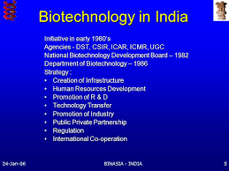 Weeds, plant pathogens, vertebrates and insects), we will limit our discussion to. Biotechnology In India Ppt Video Online Download