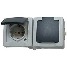 Kopp Nautic Steckdose Fur Feuchtraum Aufputz 250v 16a 2 Fach Schutzkontakt Steckdose Mit Deckel Amp Erhoht Anthrazit Grau Steckdose Mit Deckel Anthrazit