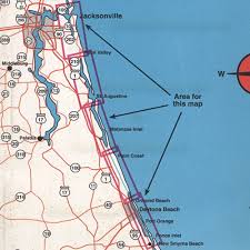 Top Spot Fishing Map N221 Daytona Beach To Jacksonville