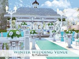 Pralinesims Winter Wedding Venue In 2020 With Images Winter Wedding Venues Sims Sims 4